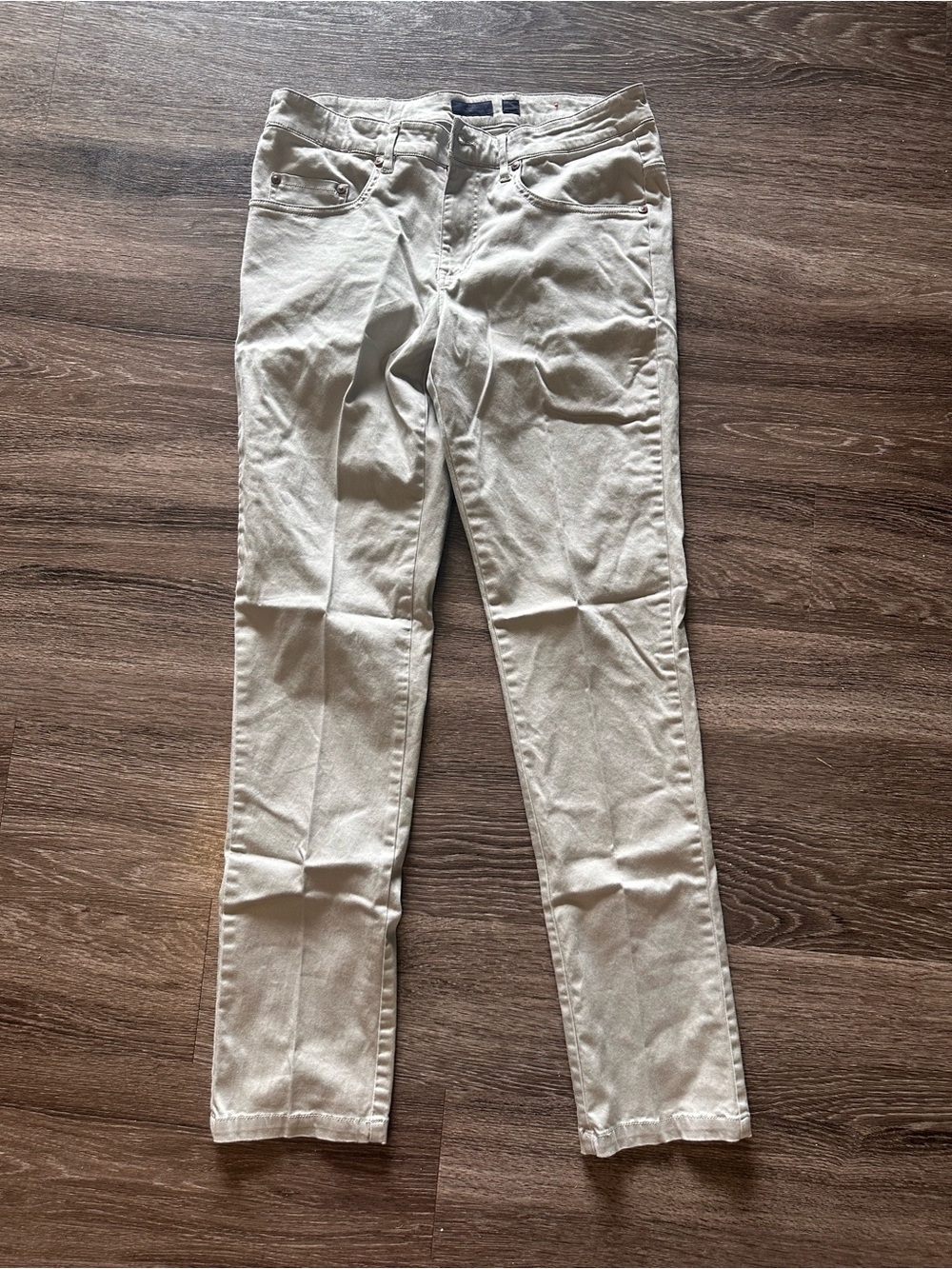 Southern Marsh Cahaba Twill Chino Pants Beige Slim Fit Stretch Flat Front 30x32